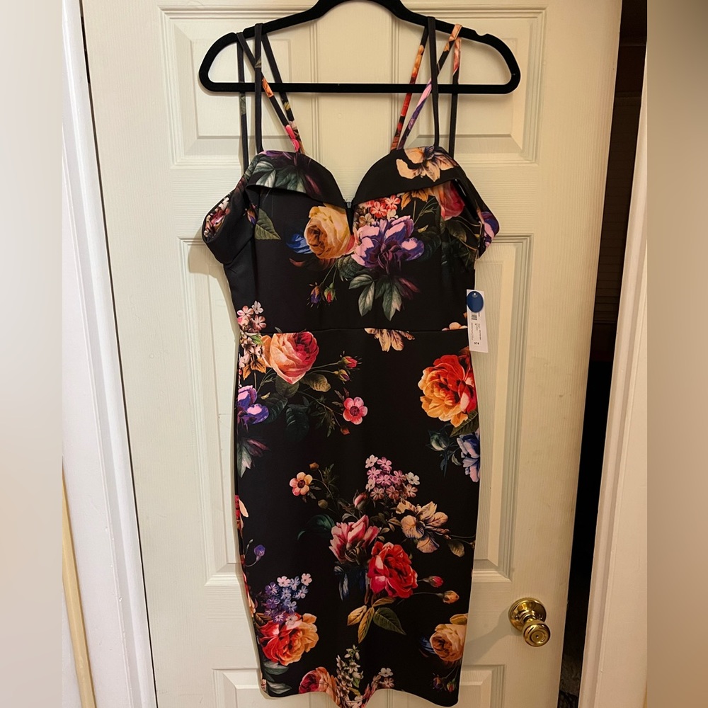 Premier Amour Sleeveless Floral Dress. New with Tags!